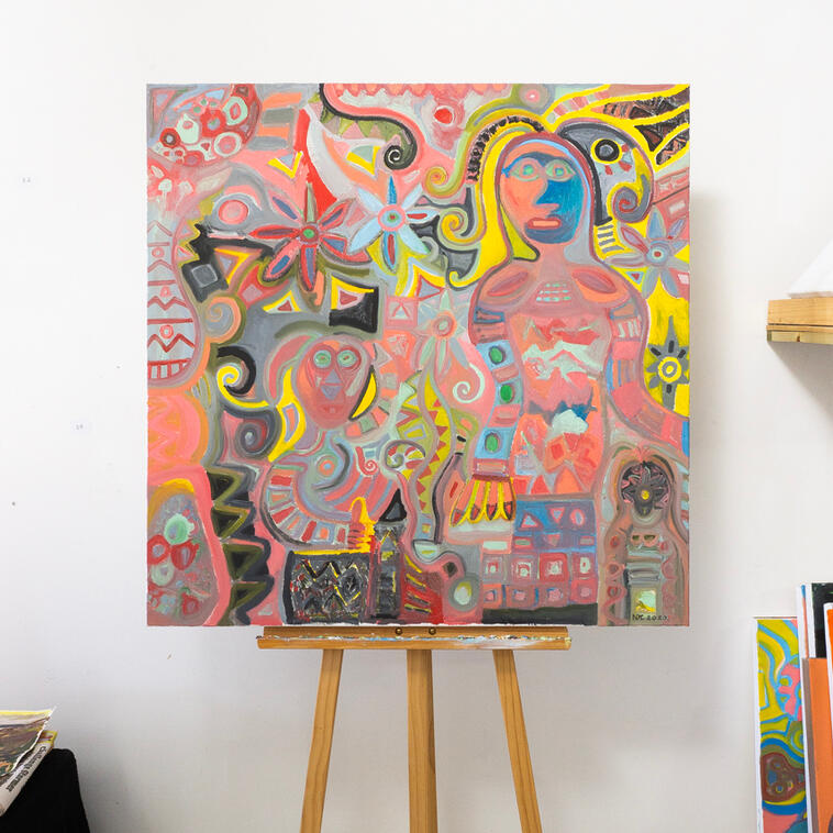"Bouncing out the Colours"